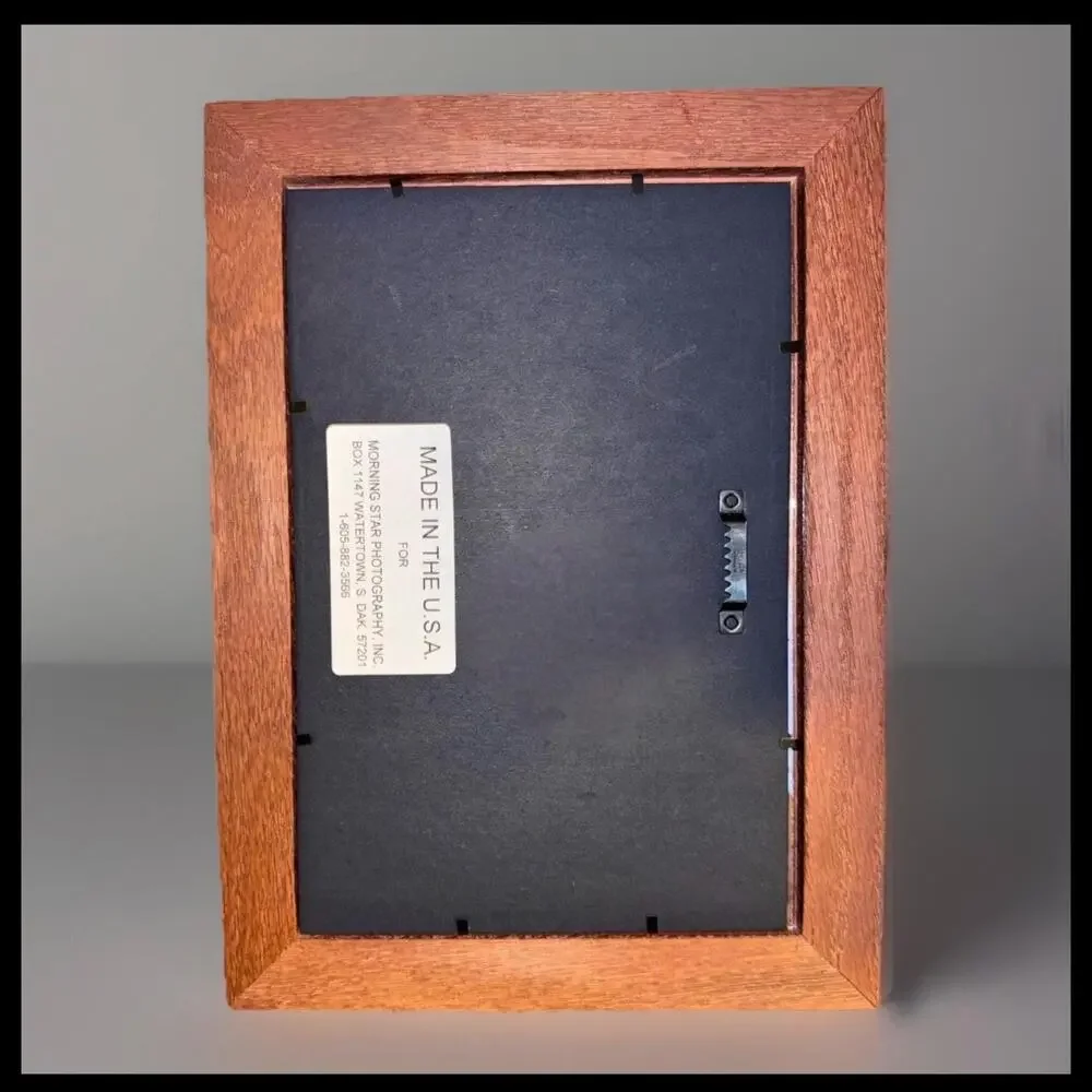 Vintage Oak Finish Beveled Picture Frame 8x10 Rustic Wall or Tabletop Décor